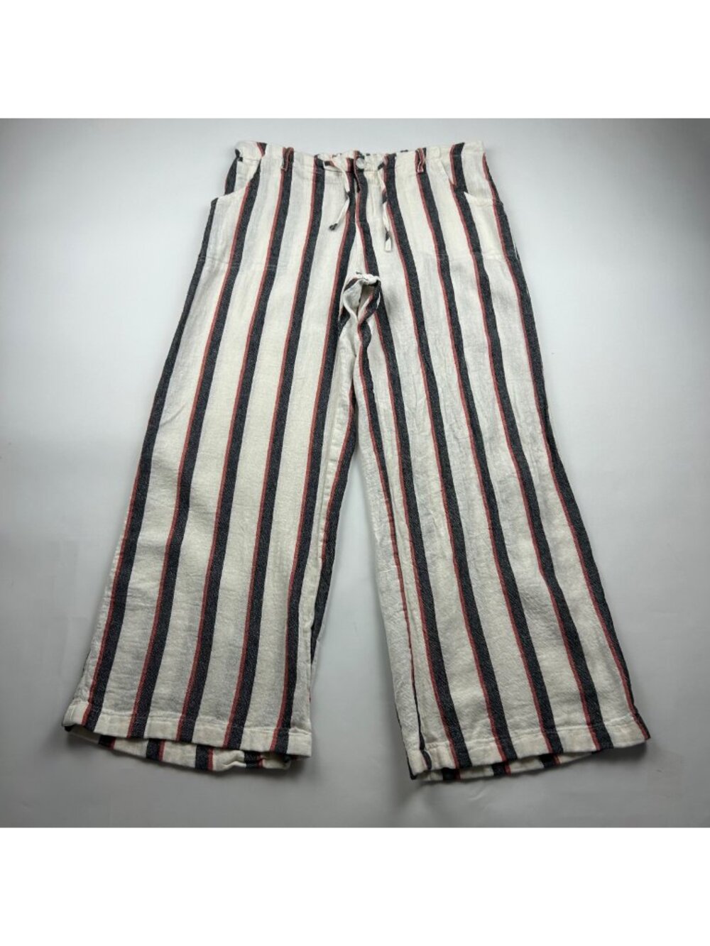 Just Living Striped Linen Blend Lounge Pant L